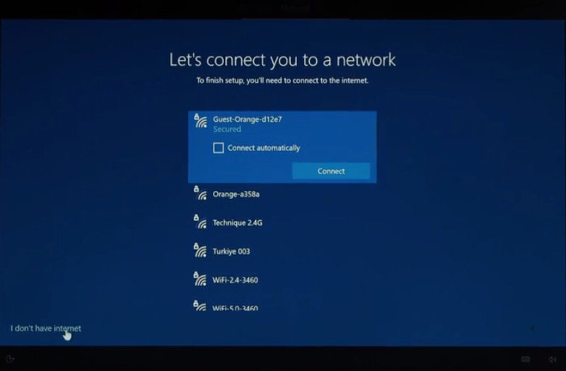 2022 08 16 PRVC MS Procedure d installation de windows 10 Step 01 network 01 FR PLA