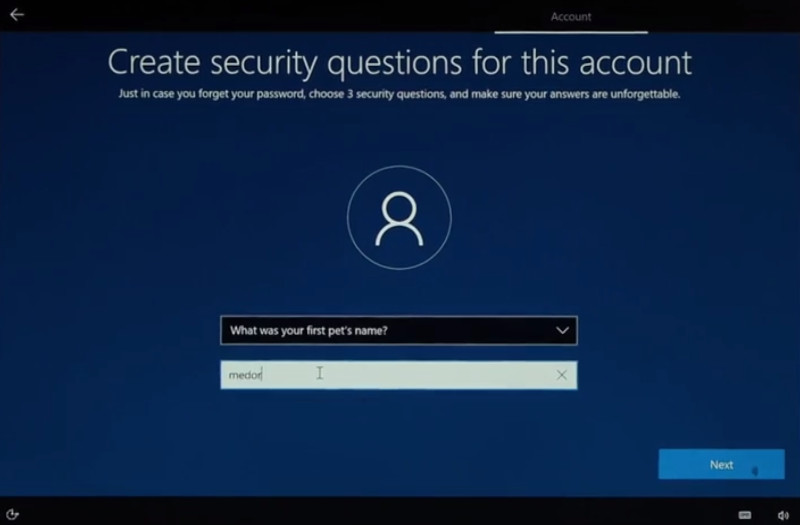 2022 08 16 PRVC MS Procedure d installation de windows 10 Step 02 account 03 FR PLA