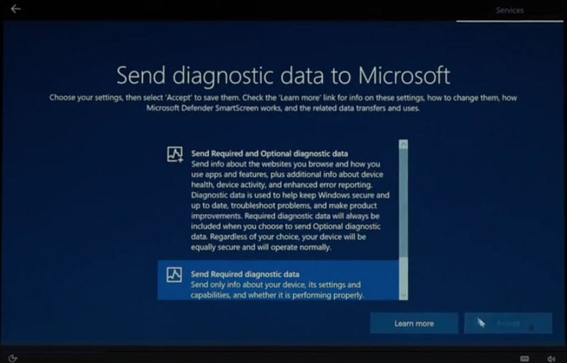 2022 08 16 PRVC MS Procedure d installation de windows 10 Step 03 Services 03 FR PLA