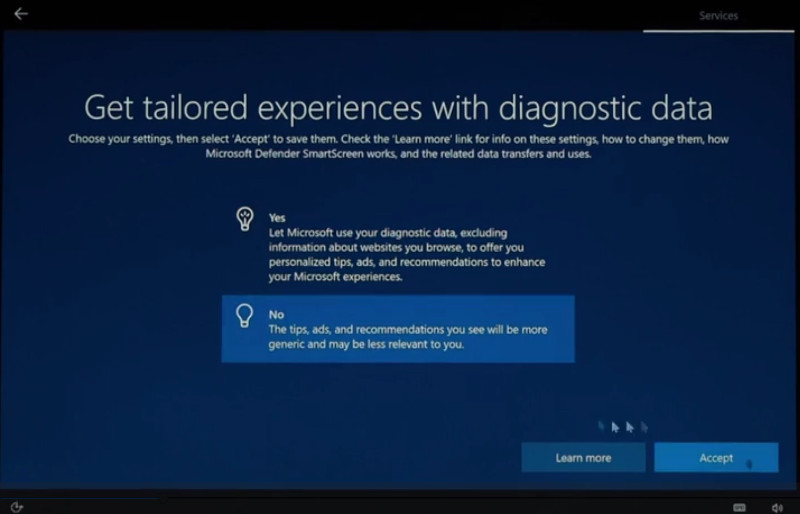 2022 08 16 PRVC MS Procedure d installation de windows 10 Step 03 Services 05 FR PLA.800x514